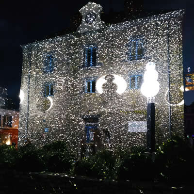 Les illuminations de Noël à La Gacilly 